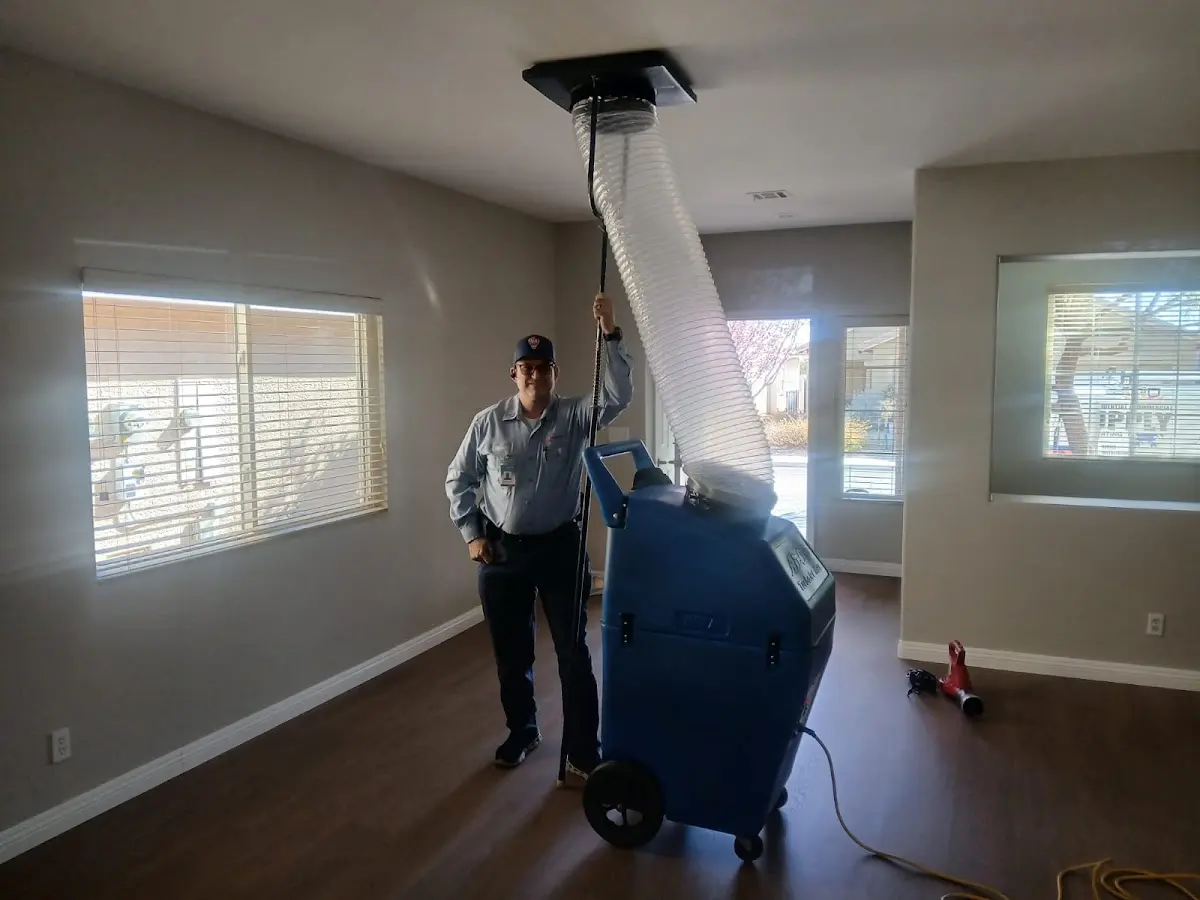 Professional Dryer Vent Cleaning work inside a Bensville home